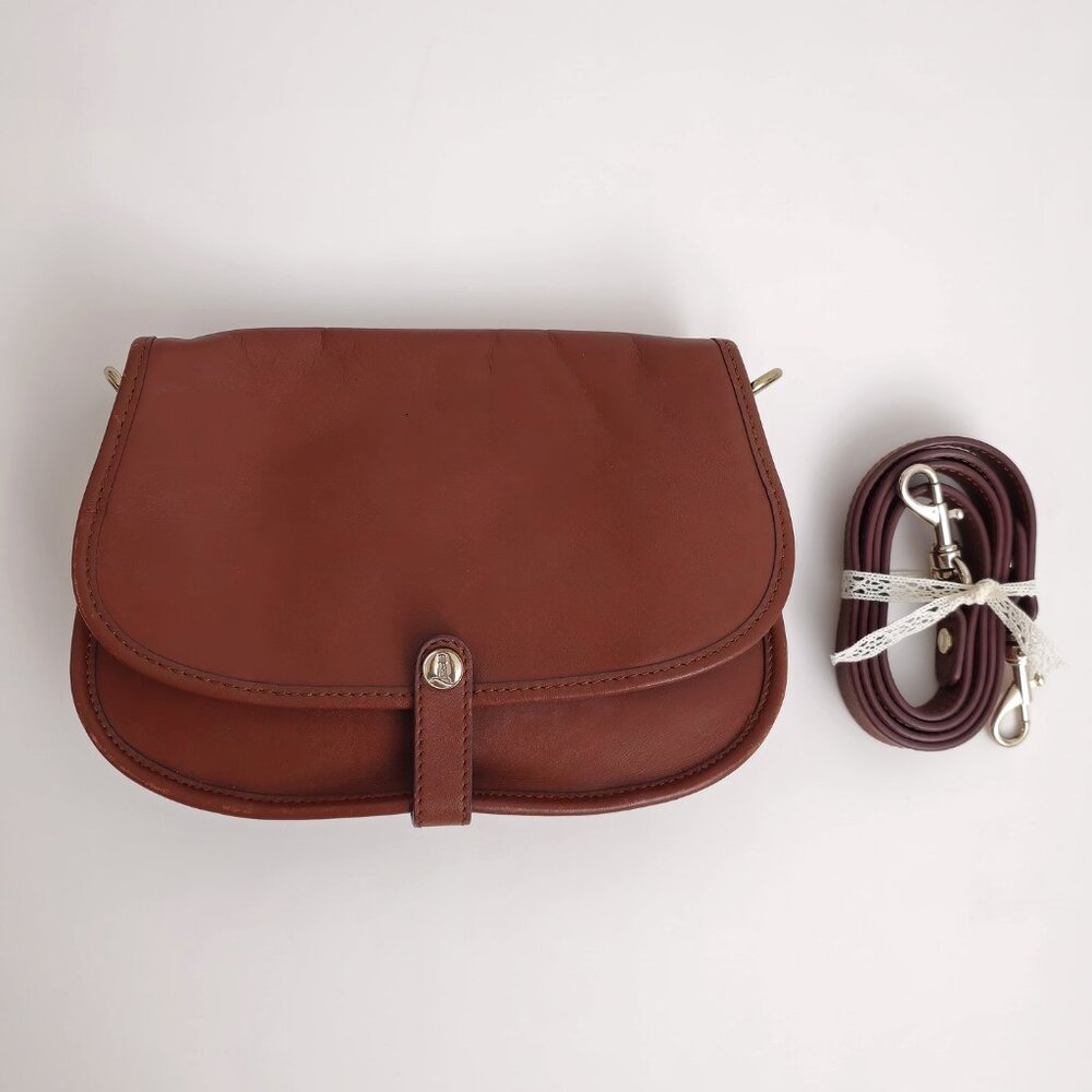 Lands End - Leather Crossbody Bag / Brown